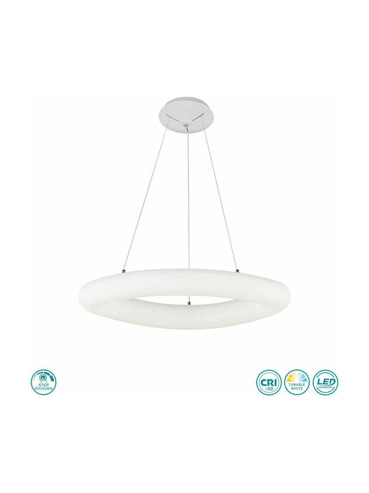 Wofi Espoo Pendant Light White 71cm