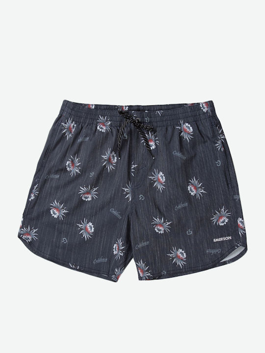 Ανδρικό Μαγιό Σορτς Off Black Floral 201.EM507.15-OFF-BLACK