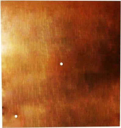 Elvhx Insulating Plate Earthing Earthing Plate Plain 500x500x2mm Copper 176-2