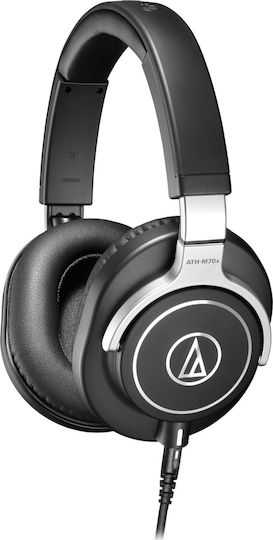 Audio Technica ATH-M70x Ενσύρματα Over Ear Ακουστικά Μαύρα