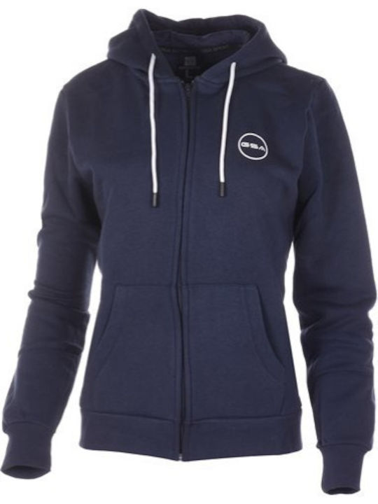 Damen Sweatshirt mit Kapuze Blau