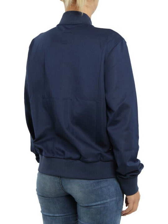 Kurzärmlige Damen-Sportliche Strickjacke Marineblau