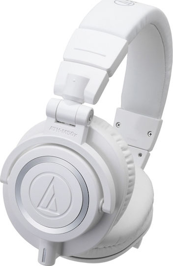 Audio Technica ATH-M50x Жични Over Ear Слушалки Бели