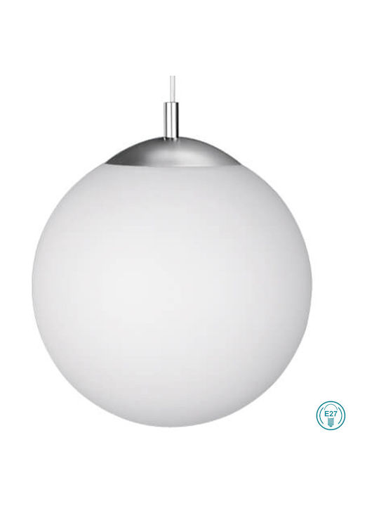 Wofi Point Pendant Light White with Socket E27 35cm
