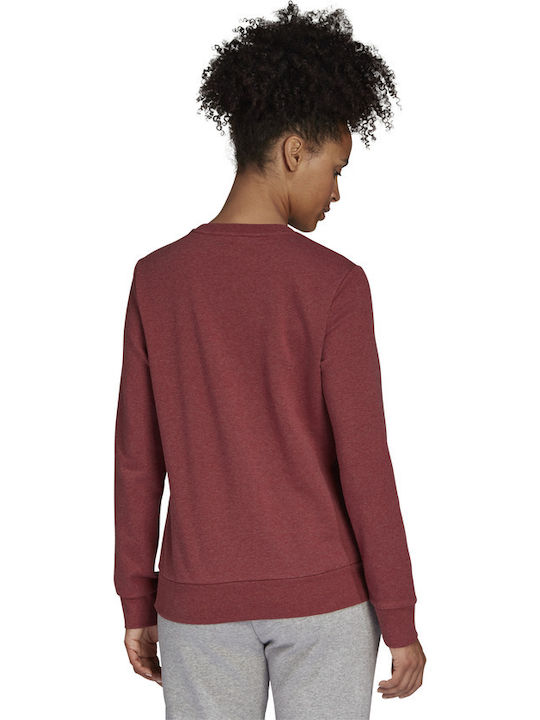 Adidas Essentials Linear Women's Sweatshirt Burgundy