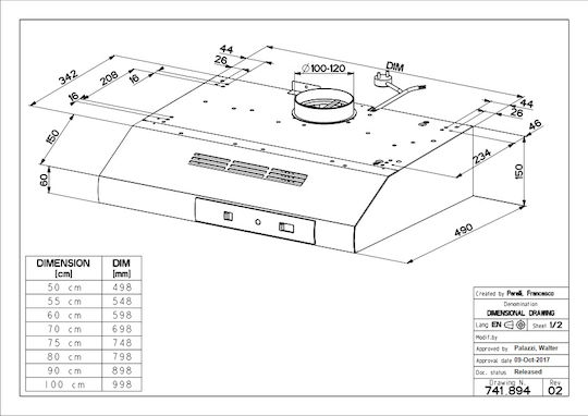 Faber 2740 Base A60 60см Бял