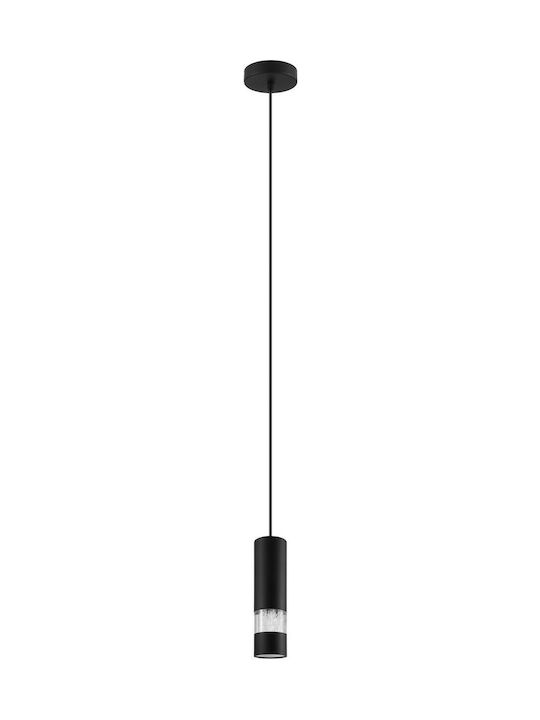 Eglo Bernabeta Pendant Light Black with Socket GU10