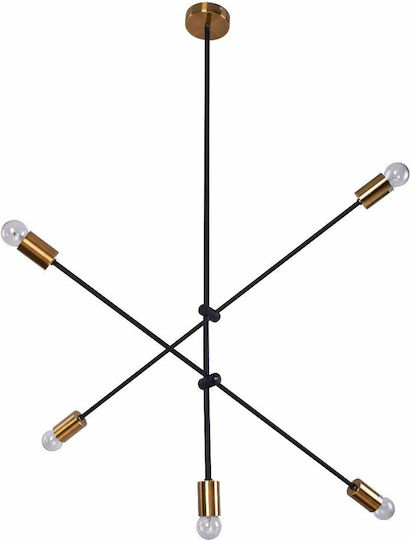 Home Lighting Cody Pendant Light Bronze for 5 Bulbs E27