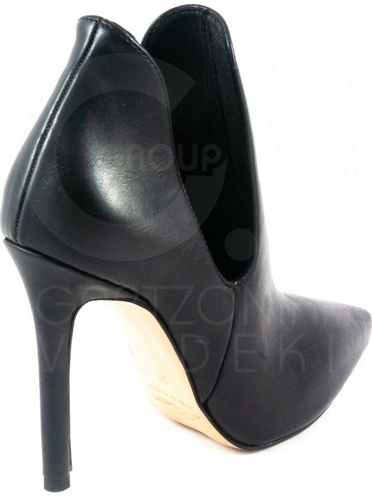 Women's Ankle Boots with High Heel Black