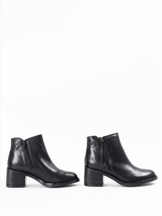 4206 Leather Women's Ankle Boots Black