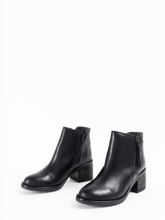4206 Leather Women's Ankle Boots Black