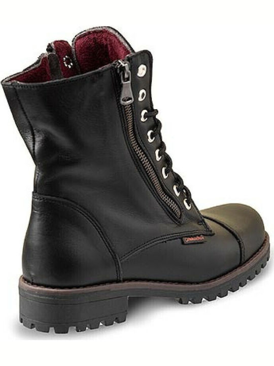 Leather Women's Ankle Boots Black
