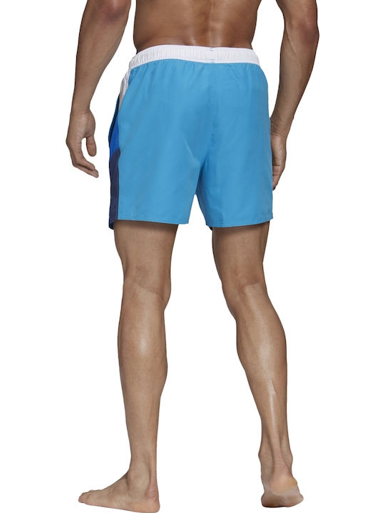 adidas Colorblock CLX Men's Swimwear Shorts Light Blue