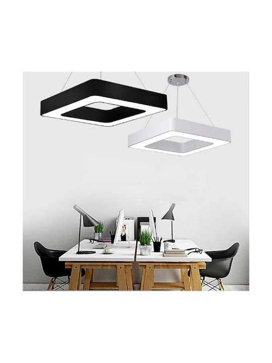 Atman Padova Κρεμαστό Φωτιστικό Ασημί LED 60x60x60εκ.