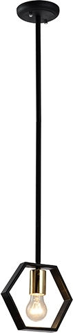 Hatzipantos Stores Pendant Light Black with Socket E27 20cm