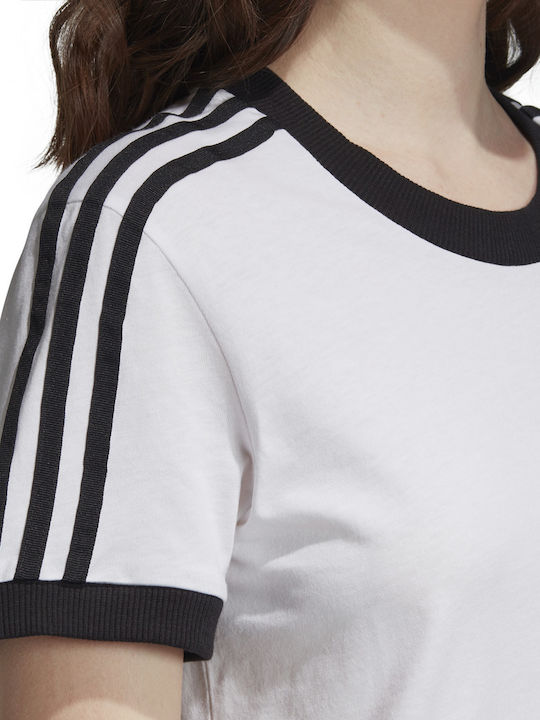 3 Stripes Γυναικείο Αθλητικό T-shirt Λευκό