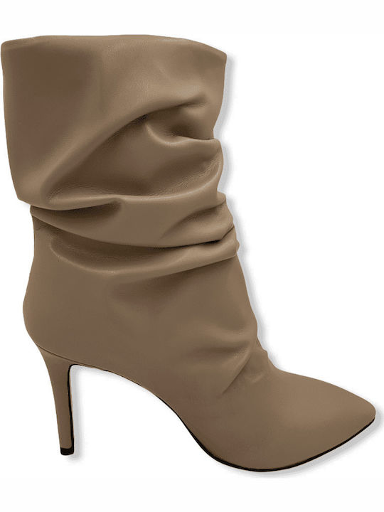 Stiefeletten Damen Beige