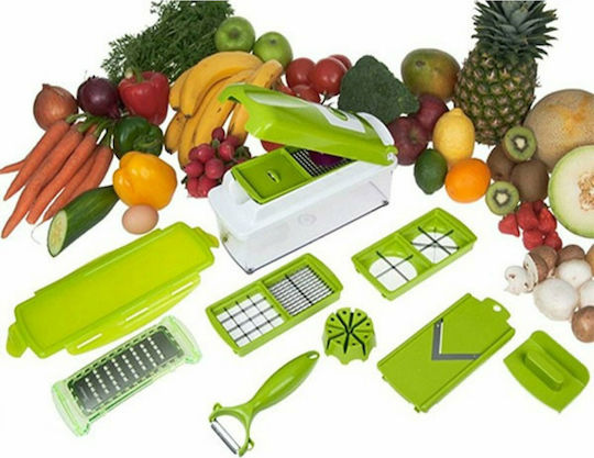 Diamandino Nicer Dicer Plus Πολυκόπτης Λαχανικών Πλαστικός 10τμχ