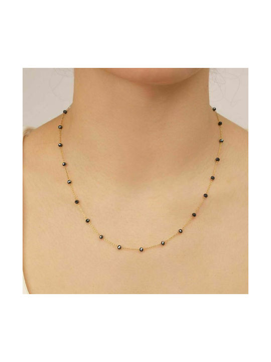 Excite-Fashion Elegant Essence Necklace Rosary from Gold Plated Steel