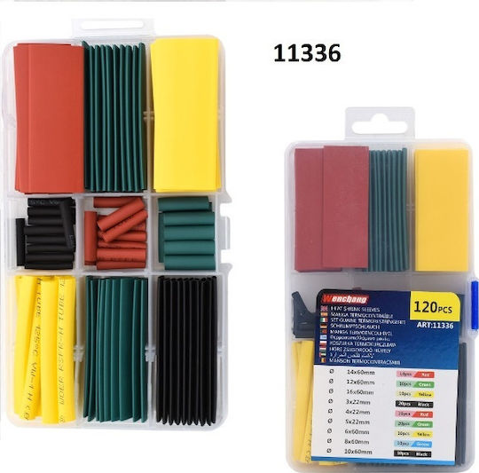 Heat-Shrink Cable Case 120 Pieces Black 120 Pieces 11336