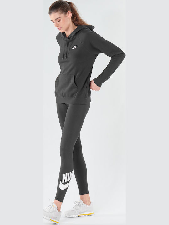 Sportswear Essentials Γυναικείο Φούτερ με Κουκούλα Μαύρο