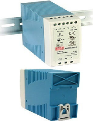 Mean Well DIN Rail Power Supply 2.5A/24V/60W