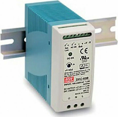 Mean Well Τροφοδοτικό Ράγας UPS DRC-60A με Έξοδο 13.8V και Ισχύ 60W 4.3A