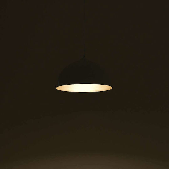 Click Pendant Light White Bell with Socket E27 30x30x84cm