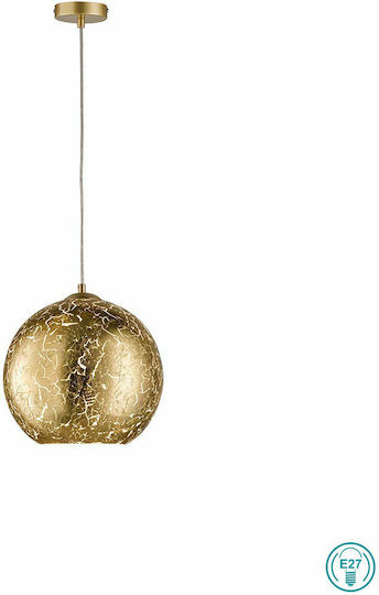 Wofi Fara Pendant Light Gold with Socket E27 30cm