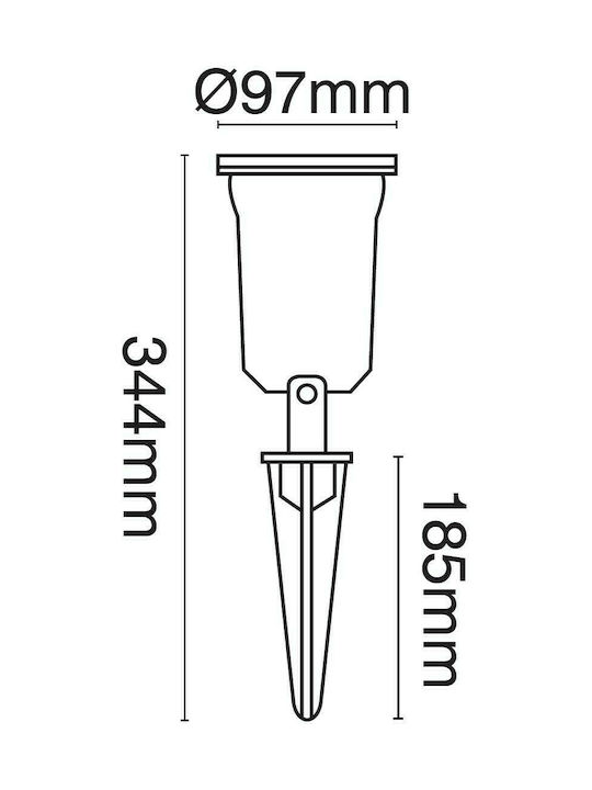 VK Lighting Στεγανό Φωτιστικό Led Καρφωτό 56610-074639 VK Lighting Στεγανό Φωτιστικό Led Καρφωτό 56610-074639