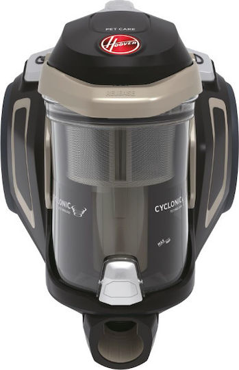 Hoover HP720PET 011 Ηλεκτρική Σκούπα 850W με Κάδο 2lt Μαύρη