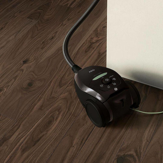 AEG VX82-1-OKO Ηλεκτρική Σκούπα 600W με Σακούλα 3.5lt Μαύρη