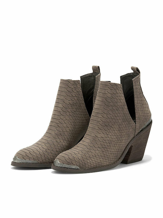 West 588 Women's Cowboy Boots with High Heel Brown