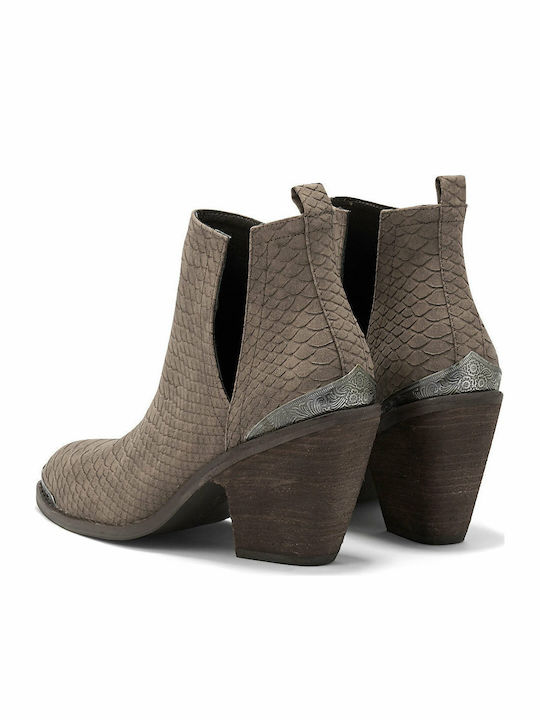 West 588 Women's Cowboy Boots with High Heel Brown
