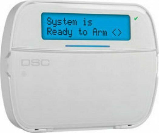 DSC HS2LCDRF8E6 Wireless Security Access-Control Keypad with Screen White