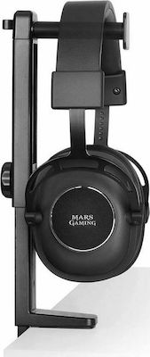 Mars Gaming MHH2W Desk Mounted Headphone Stand Black