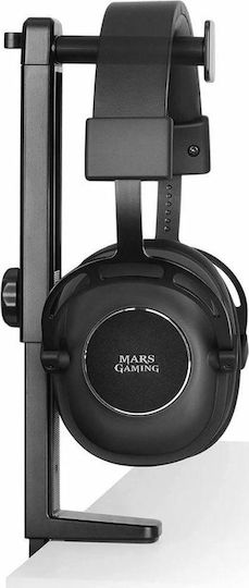 Mars Gaming MHH2W Βάση Ακουστικών Γραφείου Μαύρη