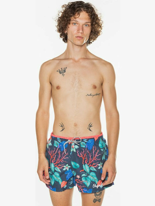 Dubar Men's Swimwear Shorts Indigo Floral