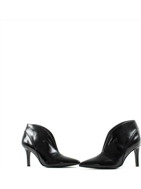 Women's Patent Leather Ankle Boots Black