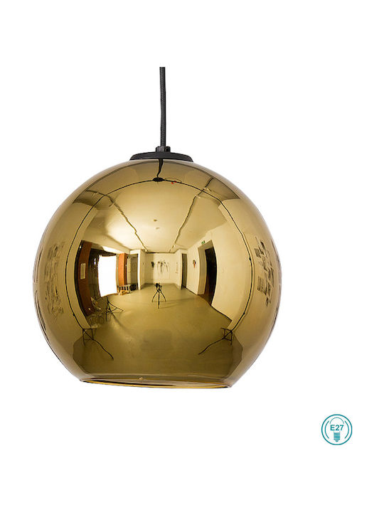 Nowodvorski Polaris Pendant Light Single-Light for Socket E27 Gold