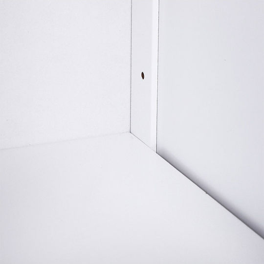 Kleankin 834-181 Cabinet de baie L56xA30xÎ83cm Alb