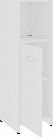 vidaXL Floor Bathroom Column Cabinet L30xD30xH95cm White