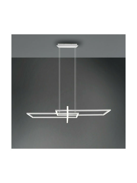 Trio Lighting Salinas Adjustable Pendant Light White Rail 110x40x40cm