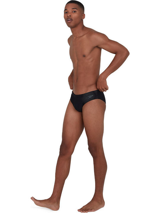 Tech Placement 7cm Costume de baie bărbați Slip Negru