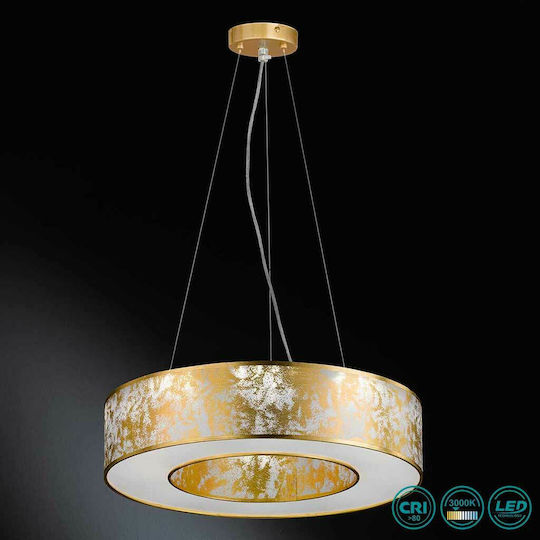 Wofi Leika Pendant Light Gold 51cm