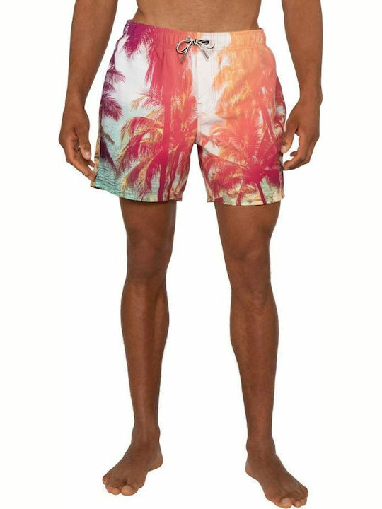 Souflee Men's Swimwear Shorts Multicolour with Patterns