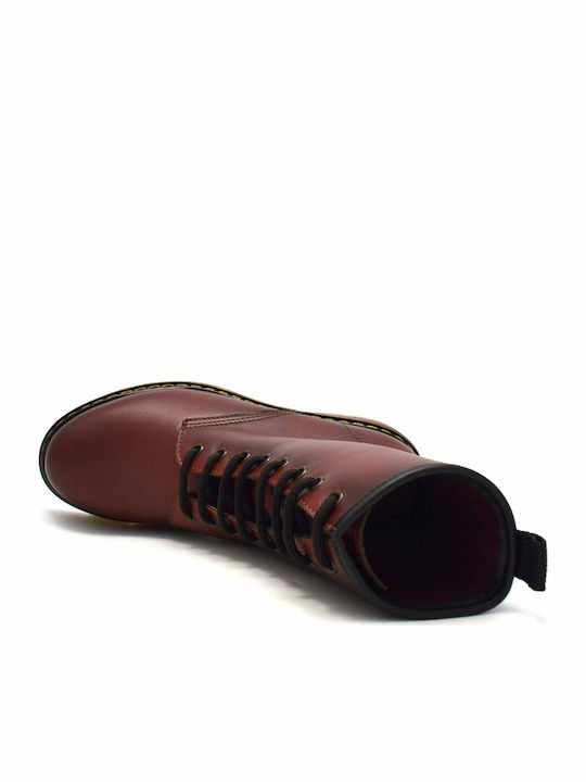 Ghete Dama Bocanci Din Piele Burgundy