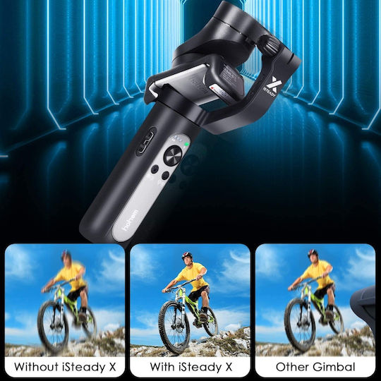 Hohem iSteady X Gimbal Κινητού με Σταθεροποιητή 3 Αξόνων και 8 ώρες λειτουργίας Μαύρο
