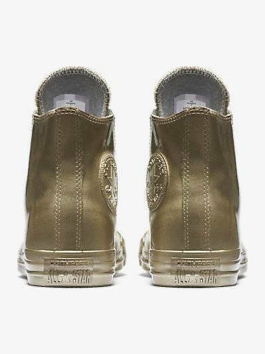 Chuck Taylor All Star Metallic Rubber Μποτάκια Χρυσά