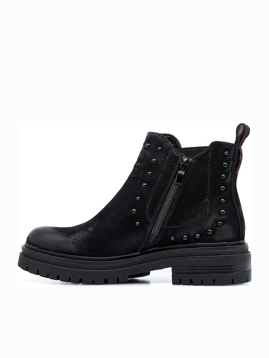 Women's Suede Boots Black